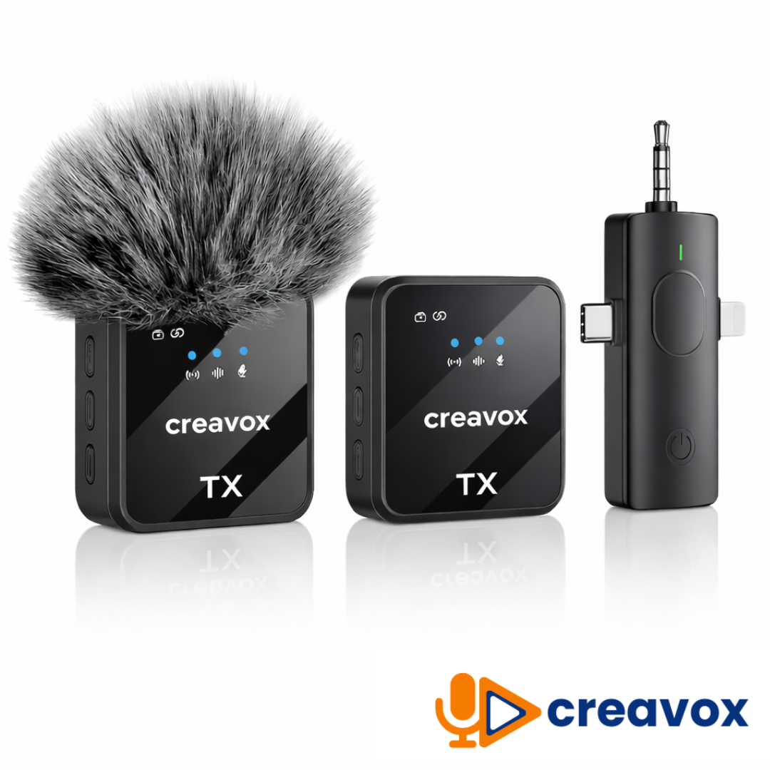Micrófono Lavalier Inalámbrico Pro Iphone y Android Creavox